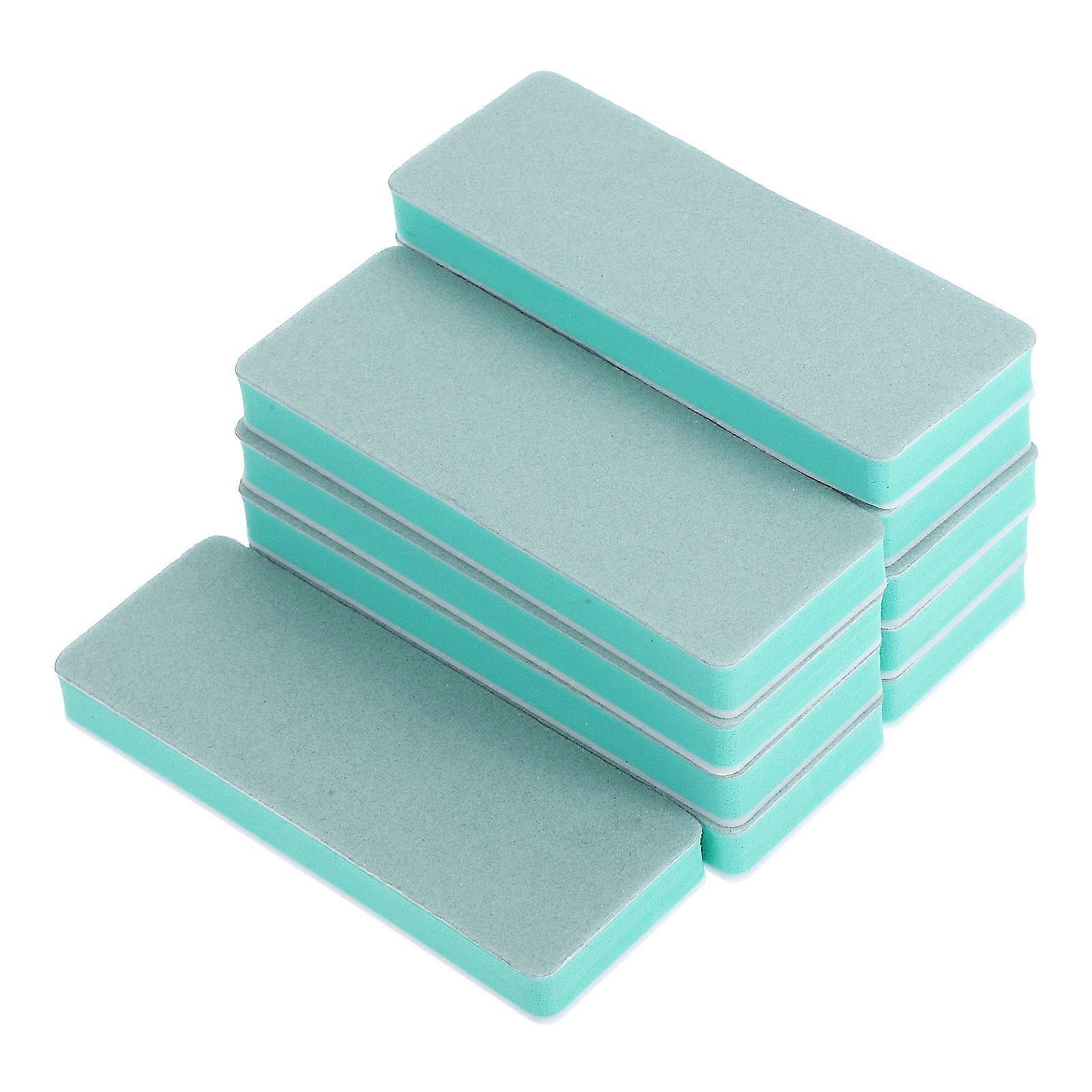 Nail Buffer Blocks Double Sided Sanding Sponge Nail File for Sanding Use 10Pcs
