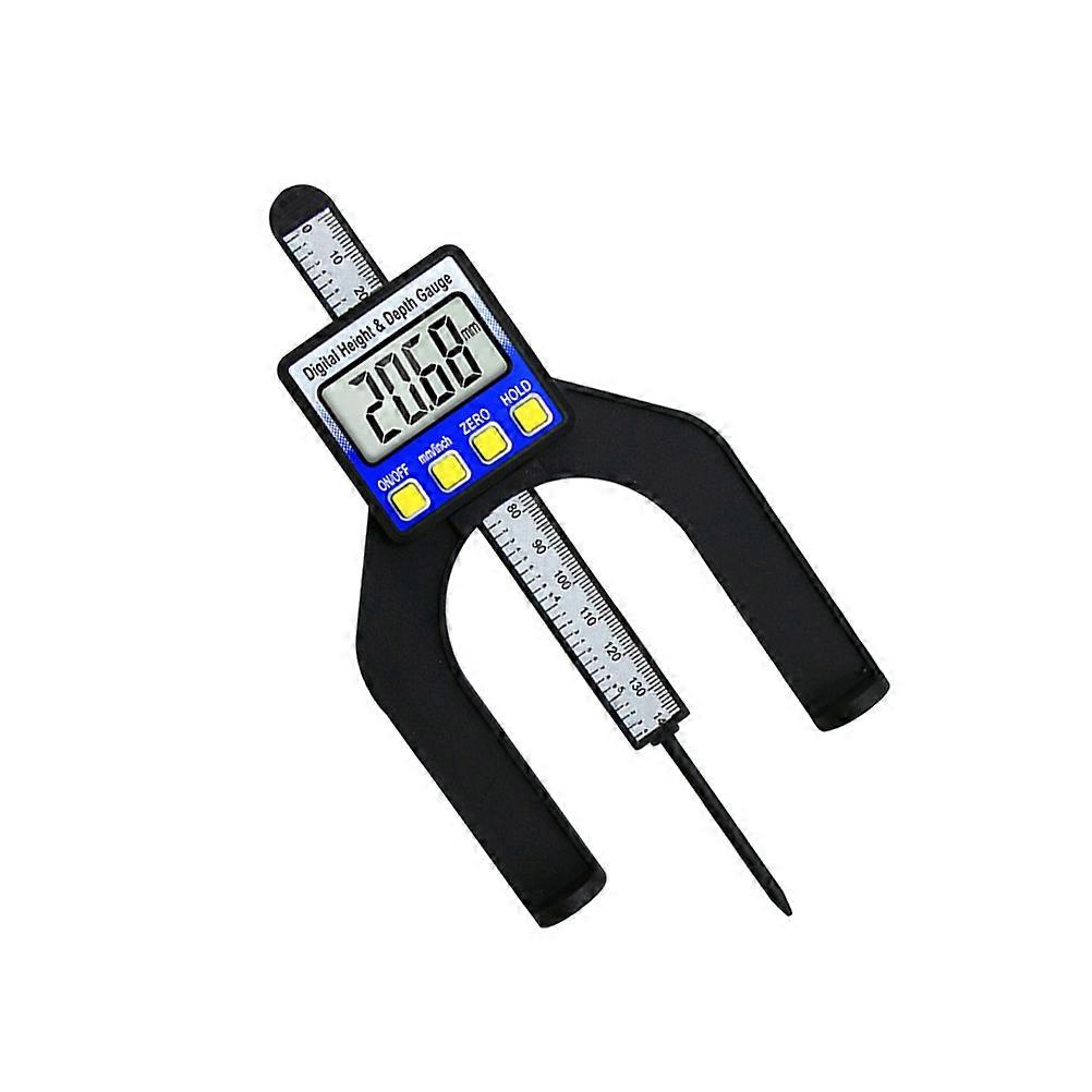 Height Measurement Device Digital Display Carpenter Table Ruler Diy Projects Blue Plastic 1Set