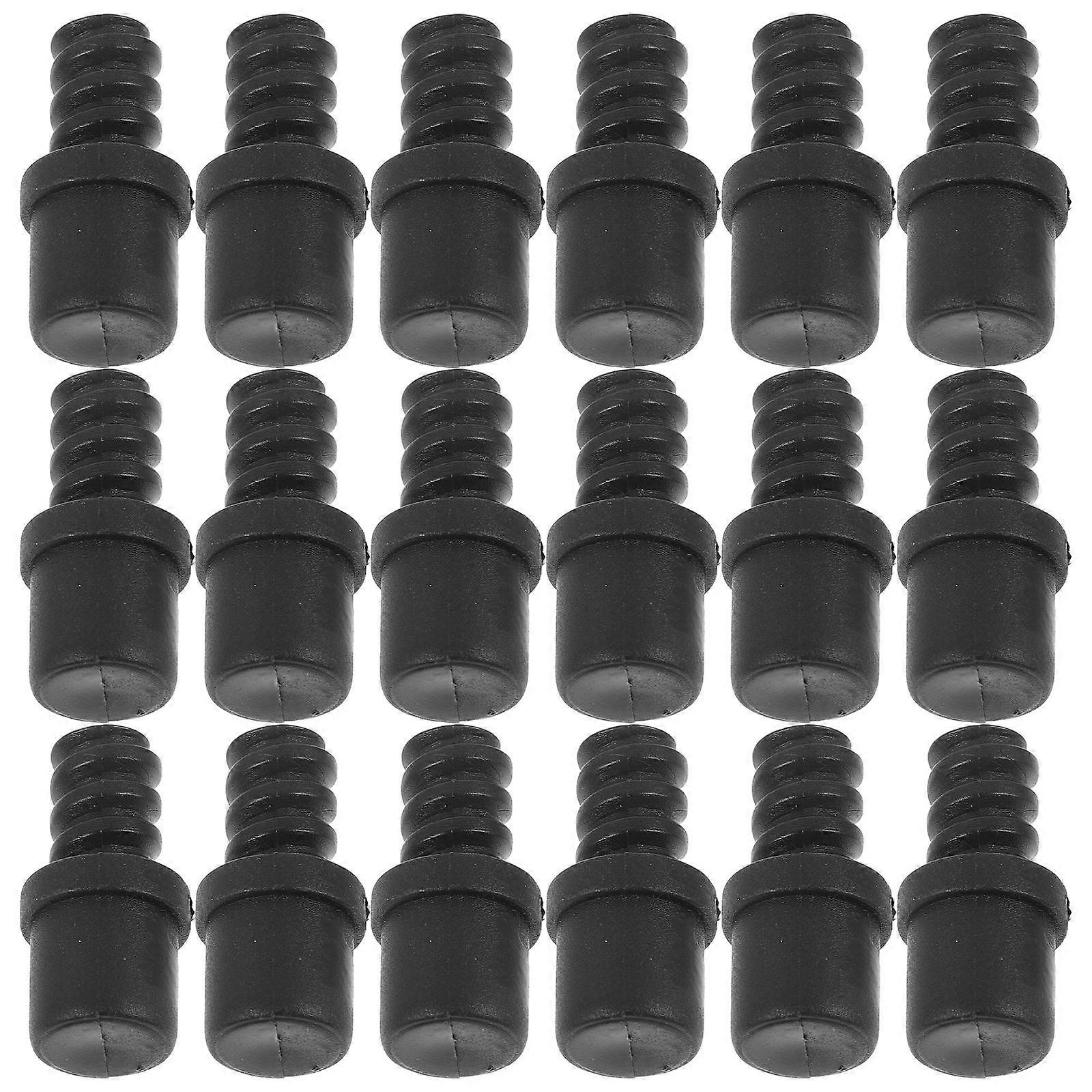 Threaded Tip Replacement Toilet Brush Handle Adapter for 20Pcs Repair Kit