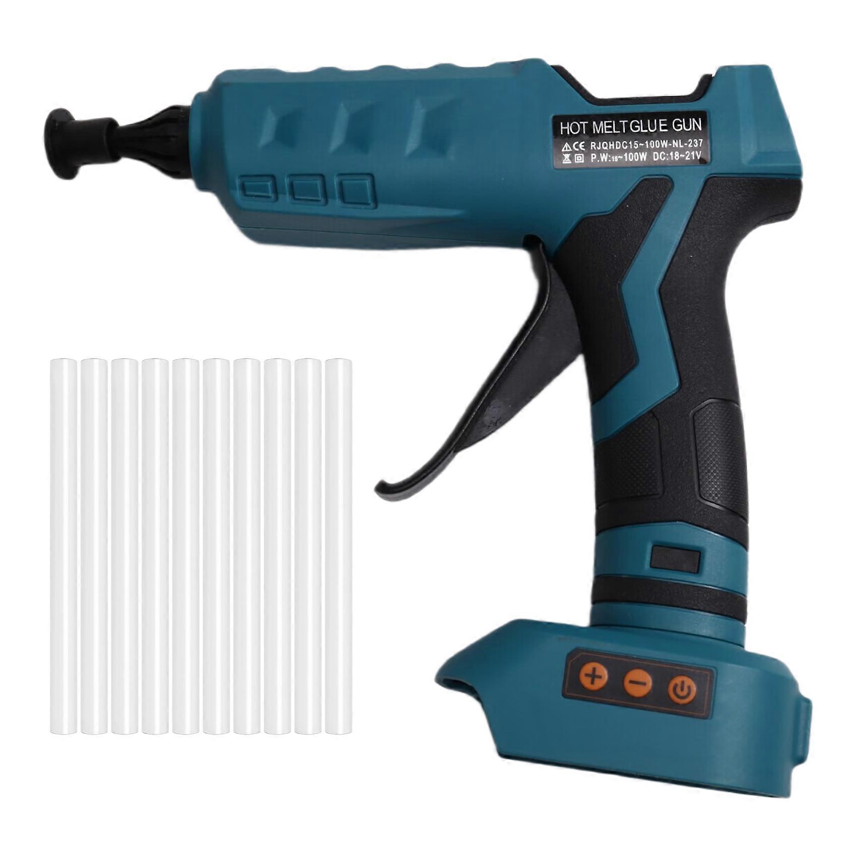 100W Cordless Digital Hot Melt Glue Gun Power Tool for Makita 18V Battery Glue Sticks DIY Repair Tool