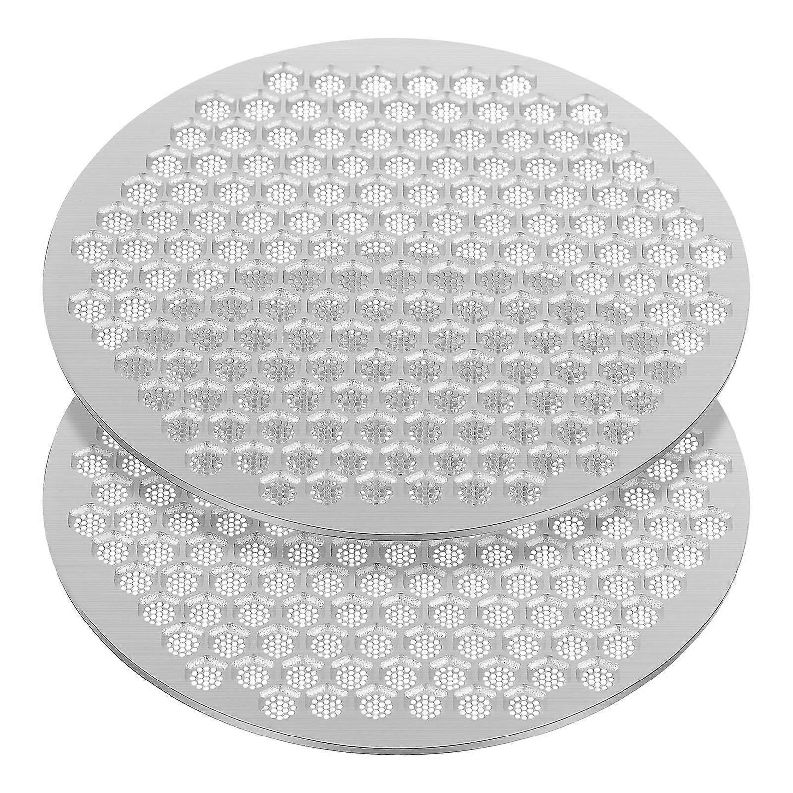 2 Pcs Reusable Espresso Screen Filter Mesh Coffee Filter for Portafilter, Multi Design, Easy to Clean, Wide Compatibility, Compact