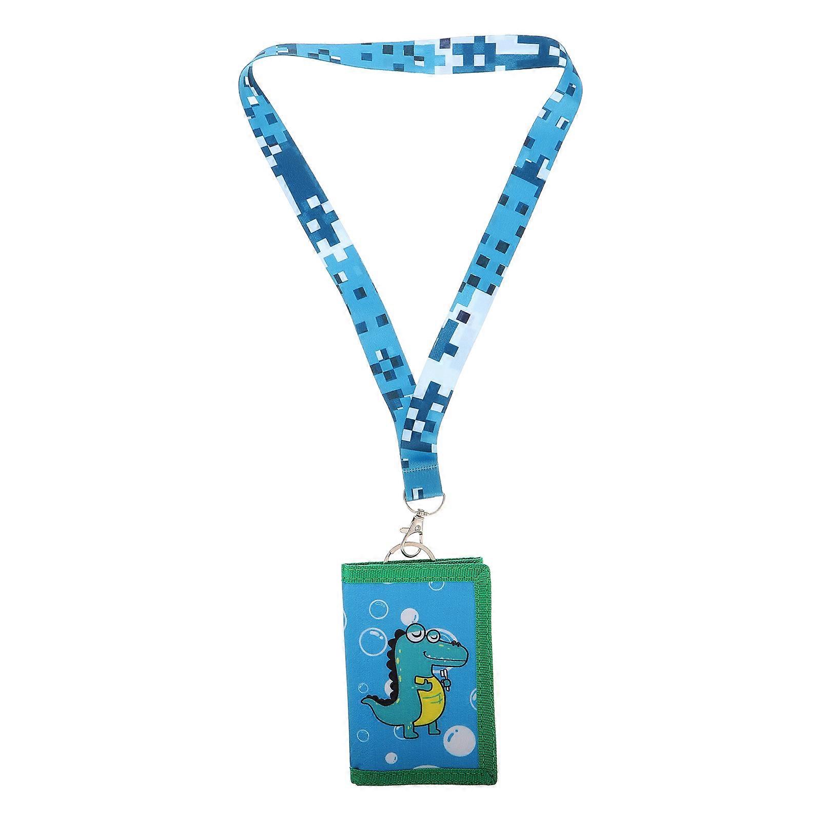 Children Wallets Durable Canvas Material For Students Leisure Cash Storage Trifold 4.9×3.1×0.6in 1Pcs