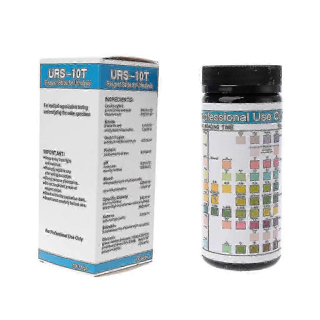 100 Strips Urs-10t Urinalysis Reagent Strips 10 Parameters Urine Test Strip High Quality
