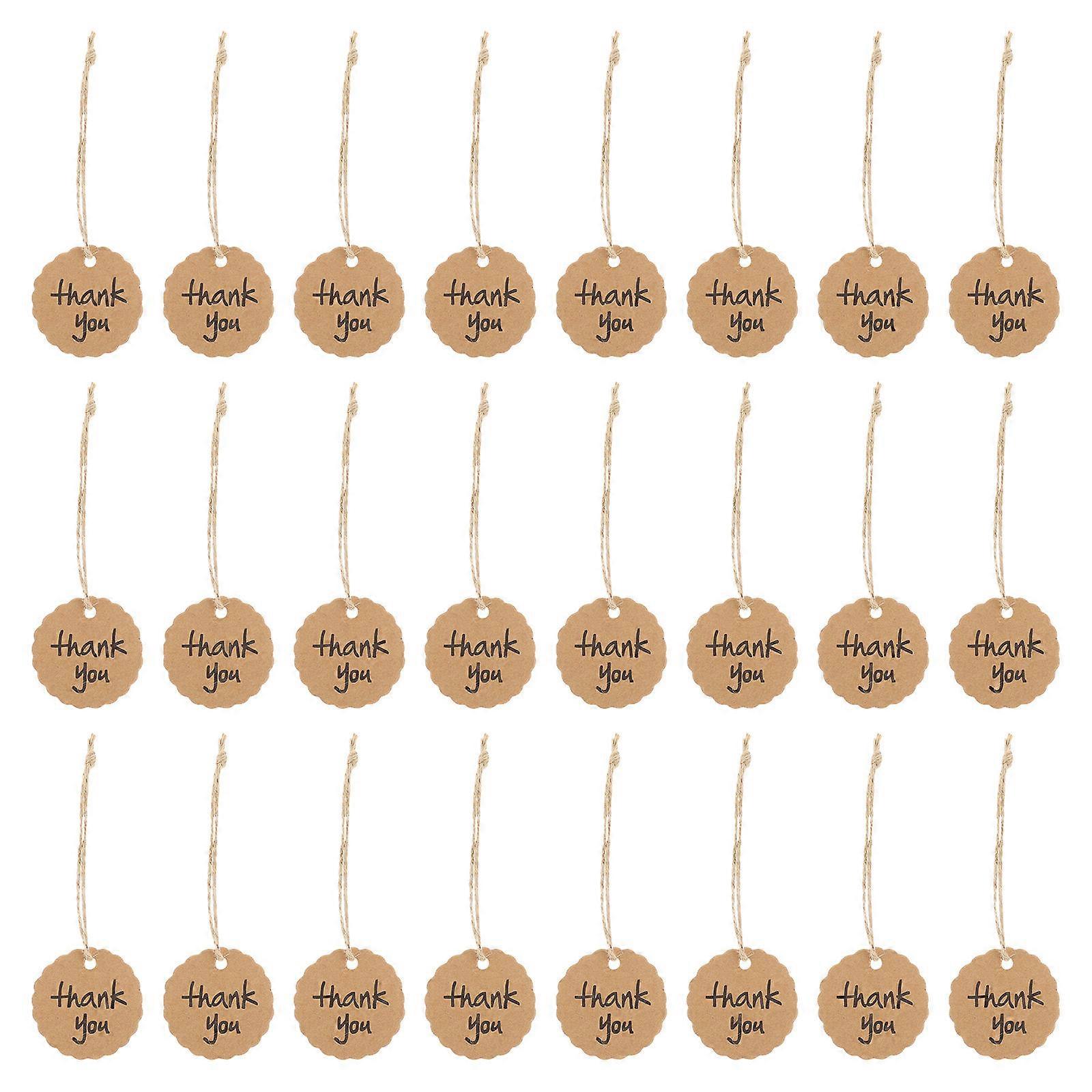 Paper Name Tag Practical Kraft Diy Accessories Multipurpose Christmas 4.1X4.1Cm 200Sets