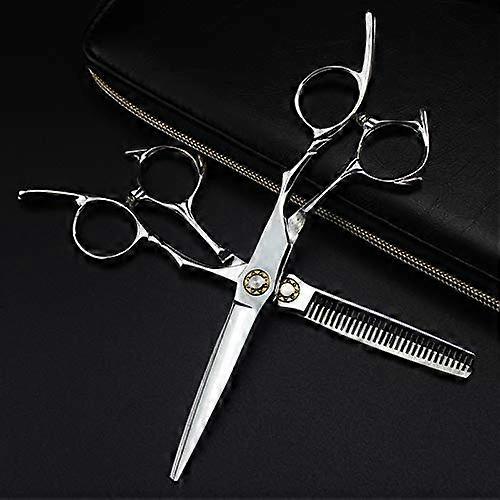 Hair Cutting Scissors 6 Inch Professional Japan 440C with Ball Bearing Thinning Effilation Scissors Set Color Options