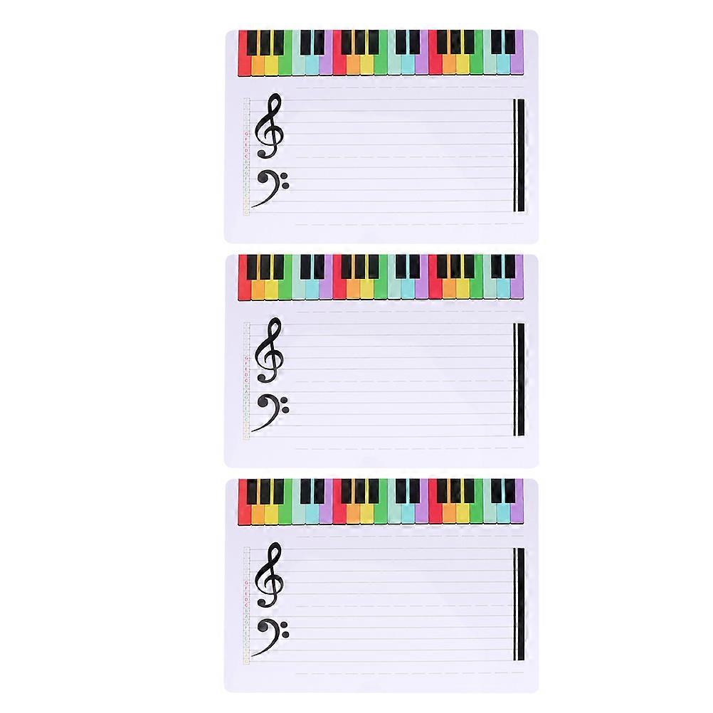 Erasable Teaching Whiteboard Music Staff Whiteboard For Home Schooling And Classroom Teaching Multi 3Set