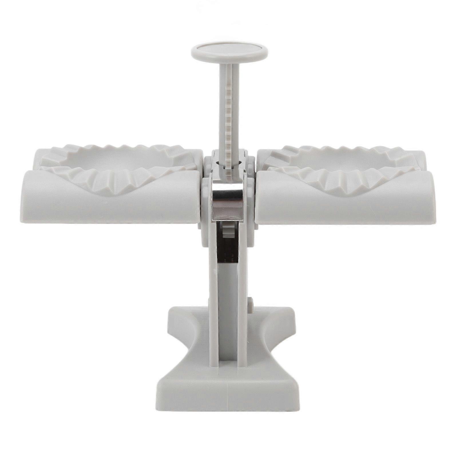 Dumpling Mold Machine Automatic ABS and Stainless Steel Double Head Dumpling Maker for Home Kitchen