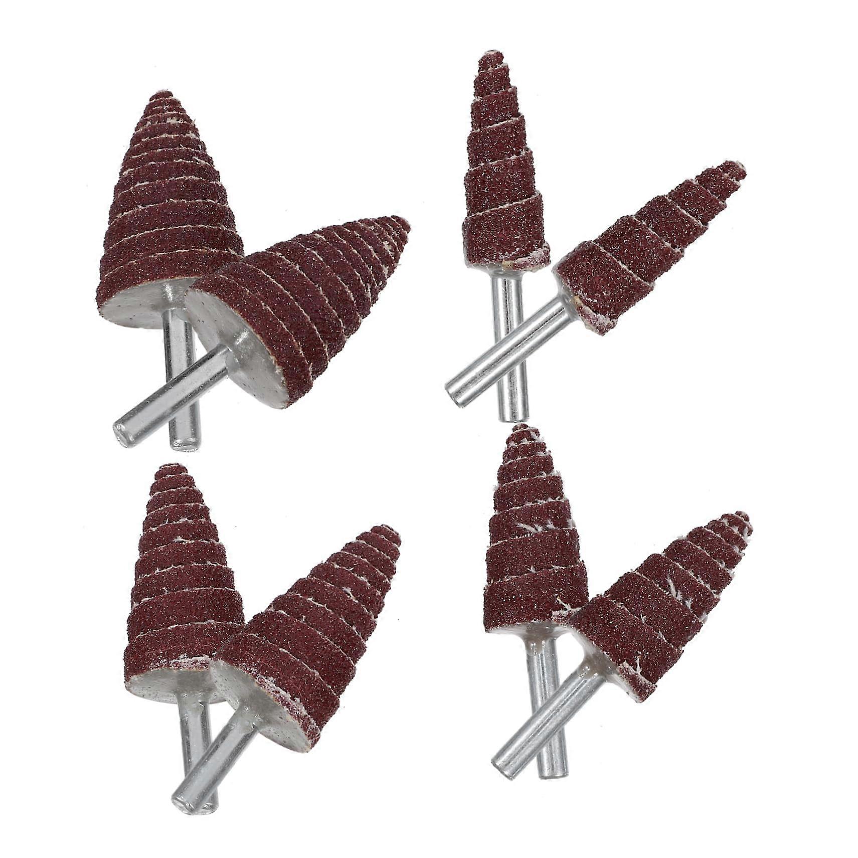 Conical Grinding Heads 8-Piece Set for Electric Sanders, Cone-Shaped Sanding Bits for Efficient Grinding and Polishing