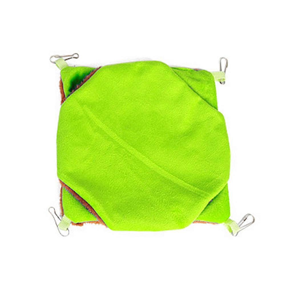 Double Layer Plush Squirrel Nest Hammock Warm Thicken Bed for Sugar Gliders Small Pets Durable Comfortable Hanging Hideout