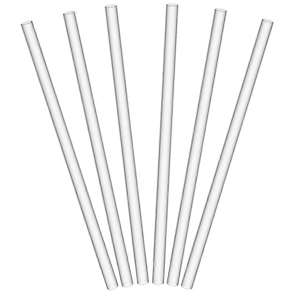 6pcs Reusable Drinking Straws, Washable & Sturdy, Ideal for Indoor/Outdoor Parties, Includes Cleaning Brush