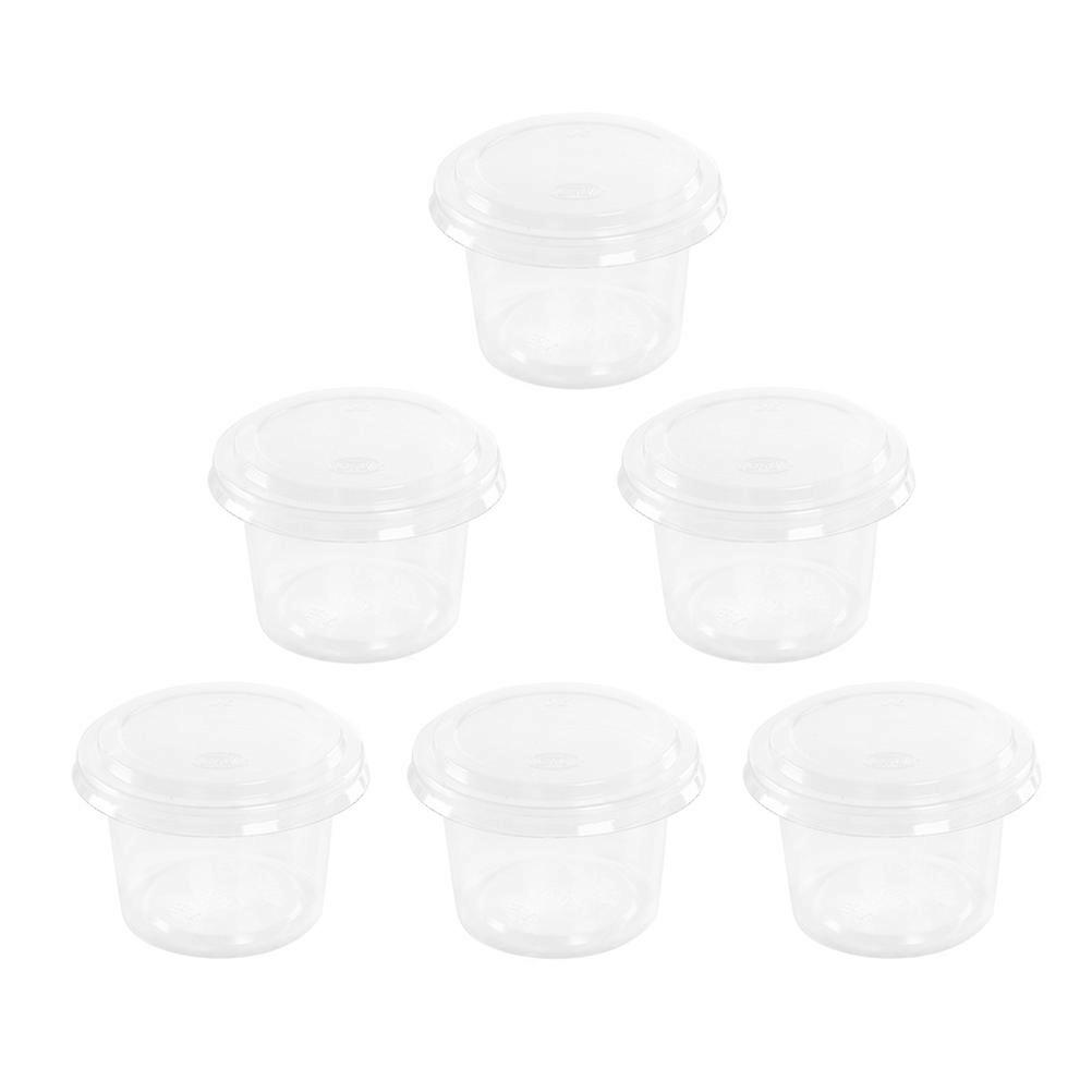 Transparent Disposable Portion Cups with Lids for Jelly Yogurt Mousses 3.1oz