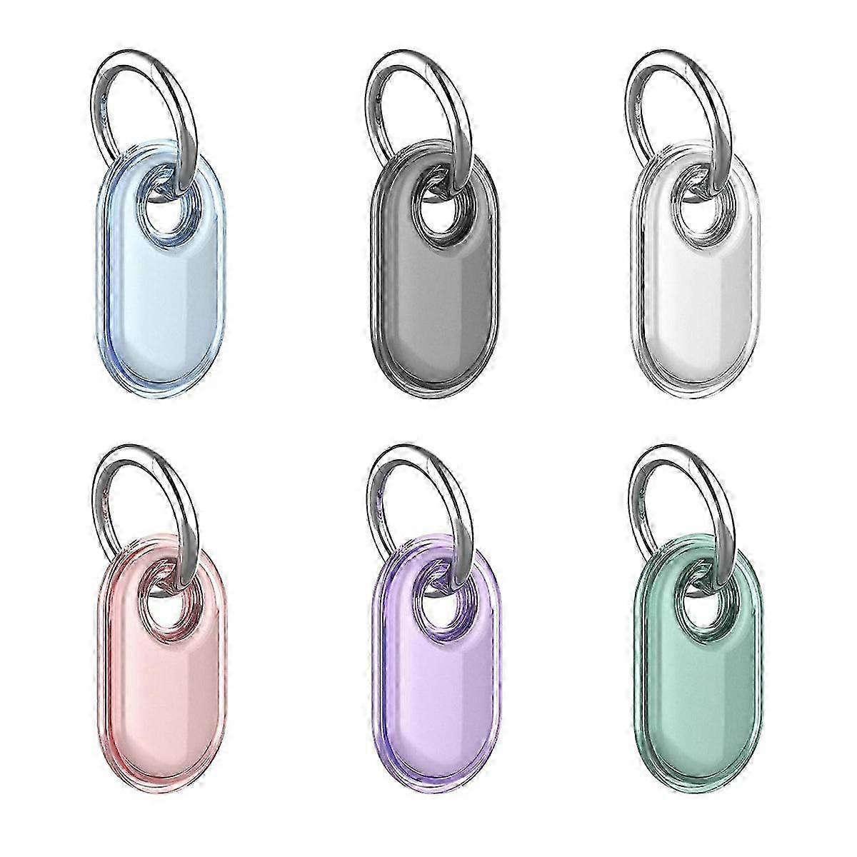 For Samsung Galaxy Smarttag2 Case, Soft TPU Clear Protective Case For Galaxy Smart Tag 2 with Key Ring For Keys Wallet Luggage Pet