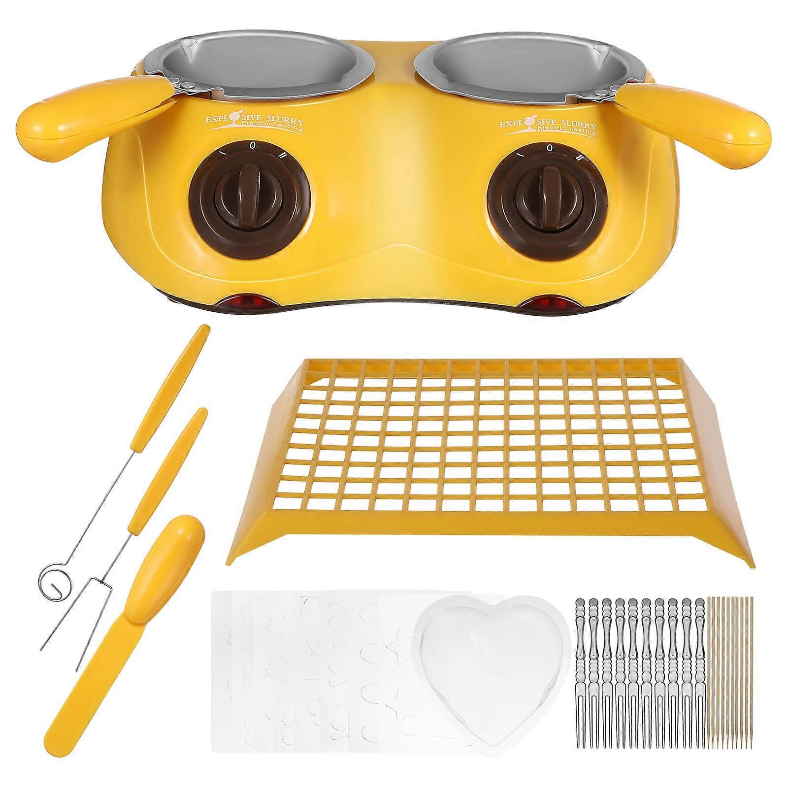 Double Boiler Pot Set For Dessert Making Aluminum Alloy Melting Chocolate 10.2×7.5×3.1in 1Set