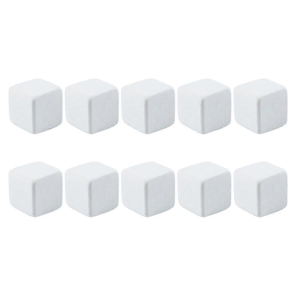 10pcs Professional Reptile Tank Substrate Calcium Cubes Safe Turtle Grinding Blocks (White)