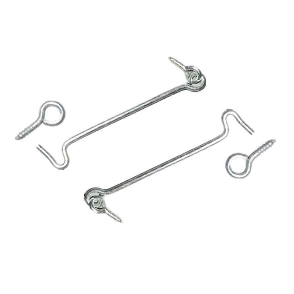 Window Hook with HeavyDuty Iron and Galvanization for Secure Window Latching Silver