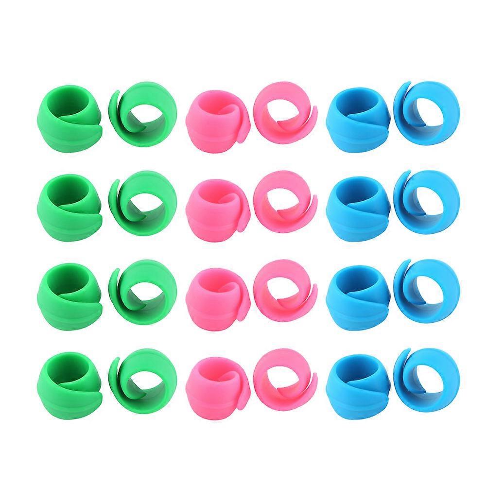 80 Pcs Silicone Thread Spool Huggers for Sewing Machine Prevent Unwinding Assorted Color