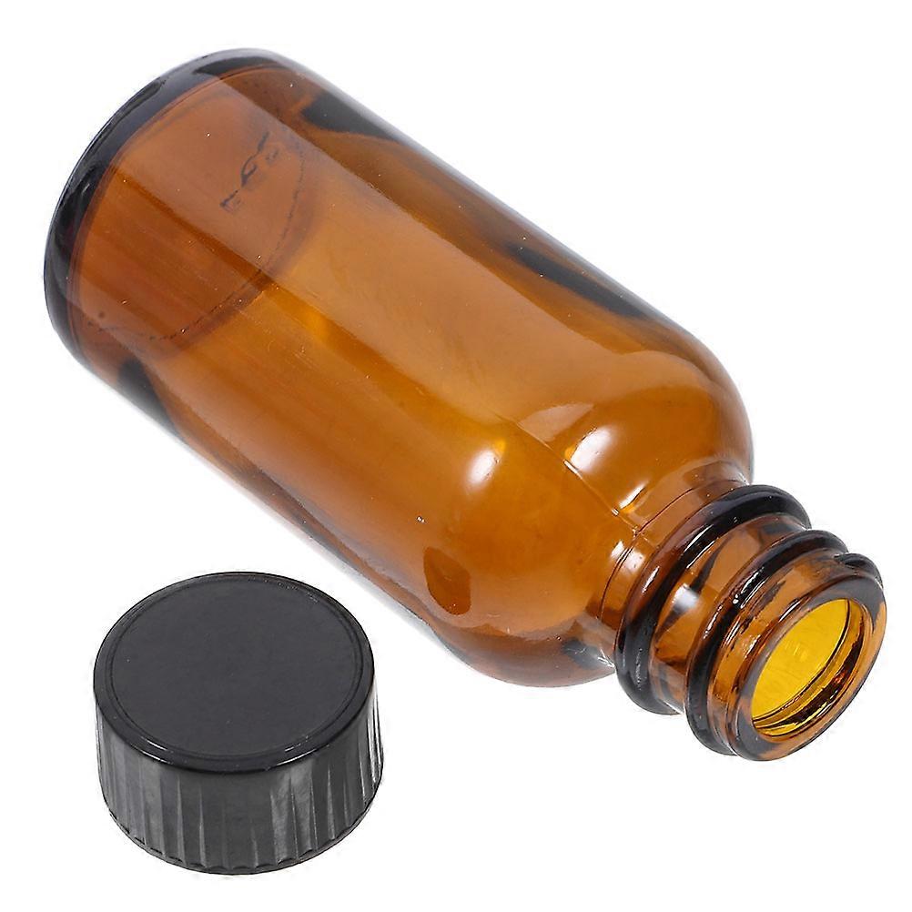Light Brown Glass Screw Cap Vial for Medicine Sealing and Durability 60ml