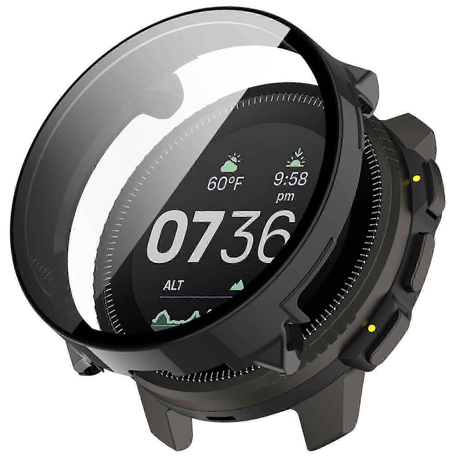 For Suunto Vertical Smartwatch Tempered Glass Screen Protector With PC Case Full Body Shockproof Protective Cover