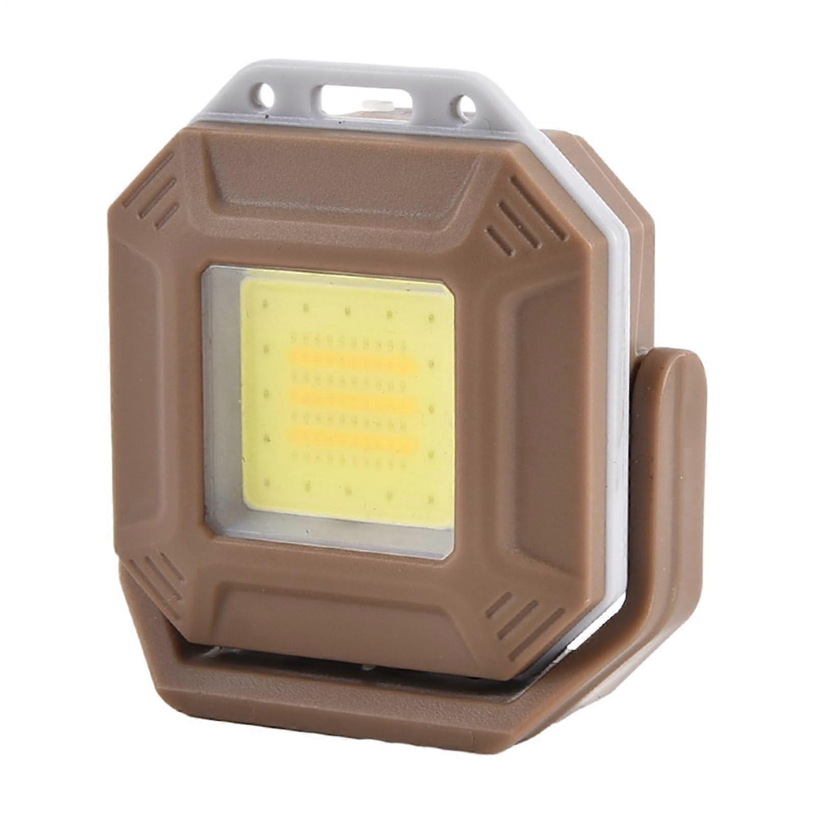 Rechargeable Camping Lights, Portable Magnetic Light Bright Waterproof Multifunctional USB Lamp for Home, Workshop, Boat Use Khaki