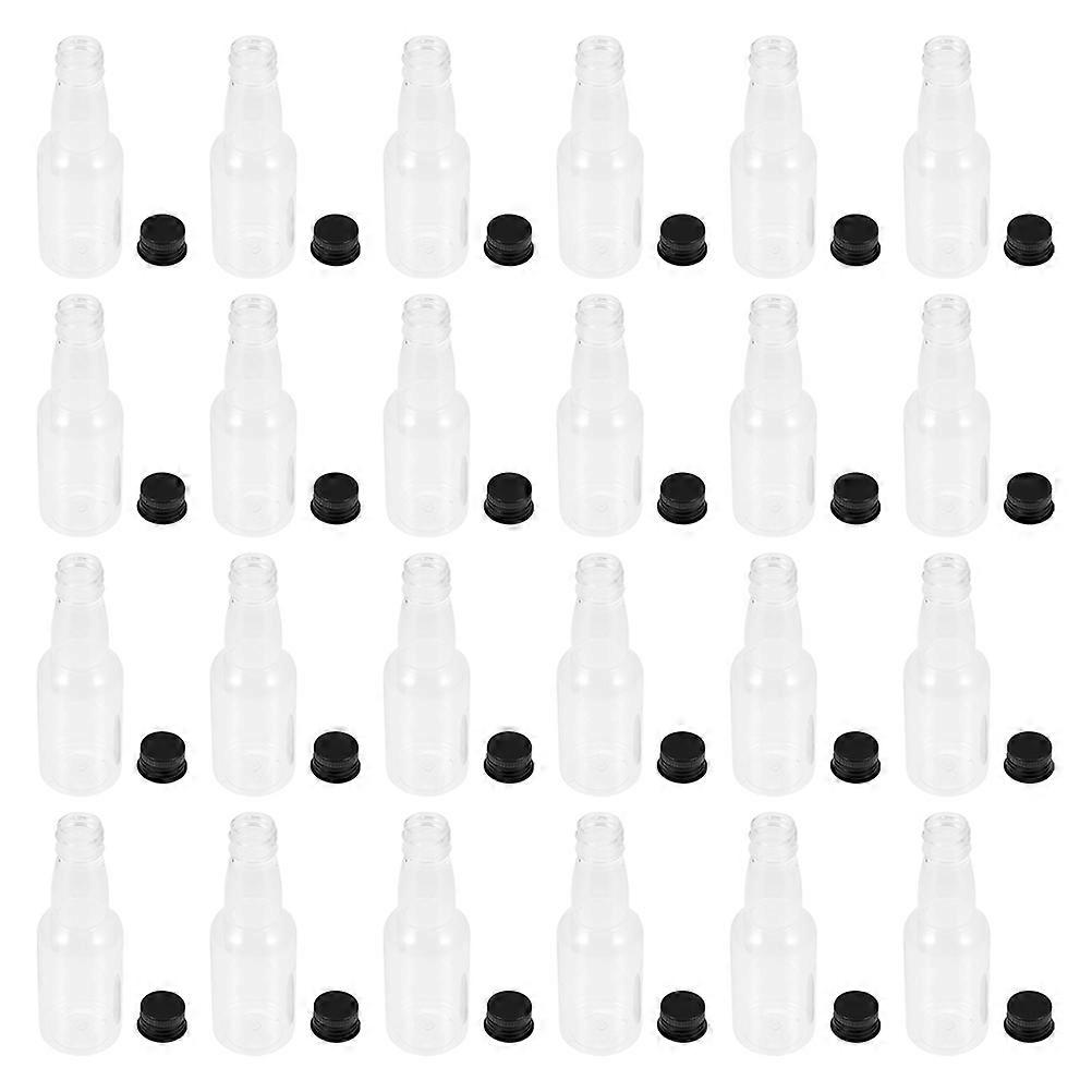Reusable Small Bottles 50Set Portable Storage Container 5.5X1.4X1.4in Simple Design Transparent