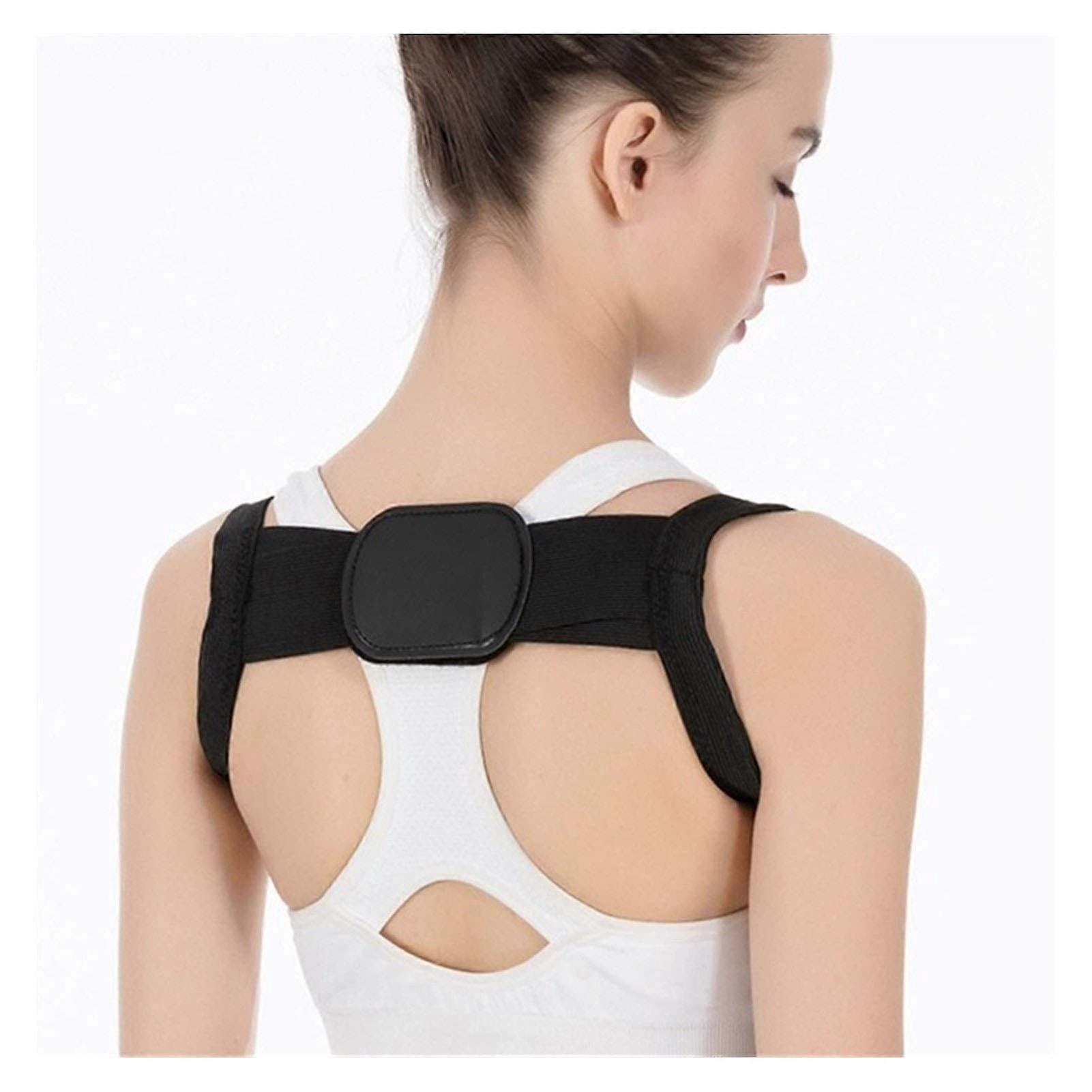XXLS Back Shoulder Posture Corrector for Adults and Children, Spine Support (Color: M White)