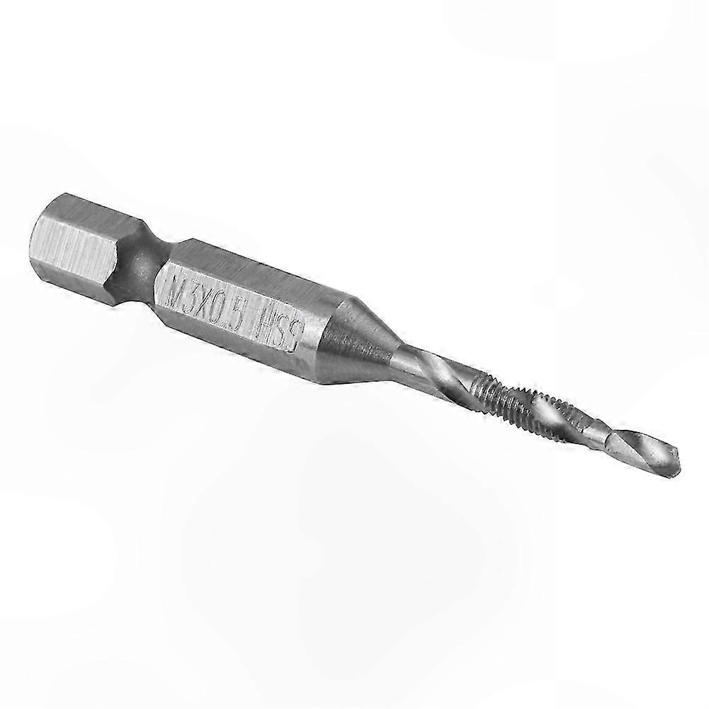 Hex Shank Drill Bits for Power Tools, 1/4 Inch, HSS Material, Tapered Design for Drilling and Tapping Applications