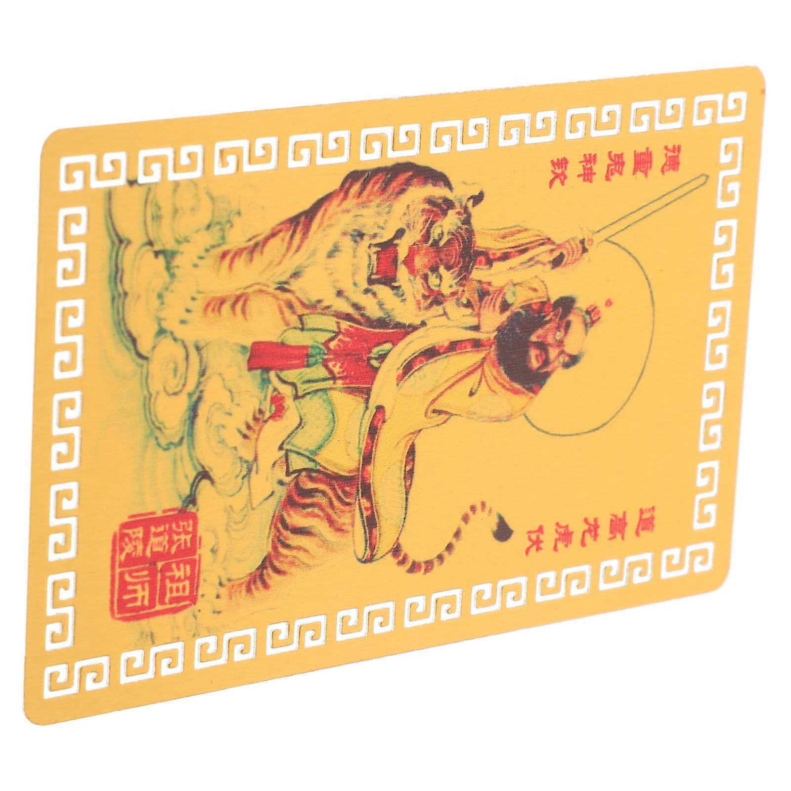 Chinese Feng Shui Amulet Card for Home Blessing Peace and Protection in 2025 Year of the Snake Multi Aluminum Magnesium Alloy