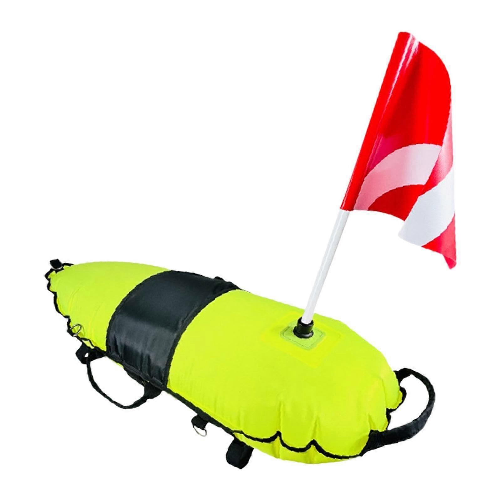 Diving Swimming Buoy, Diving Down Buoy, Professional Inflatable Buoy, Diving Flag Swimming Buoy for Beach Accessories, Diving Accessories, Yellow