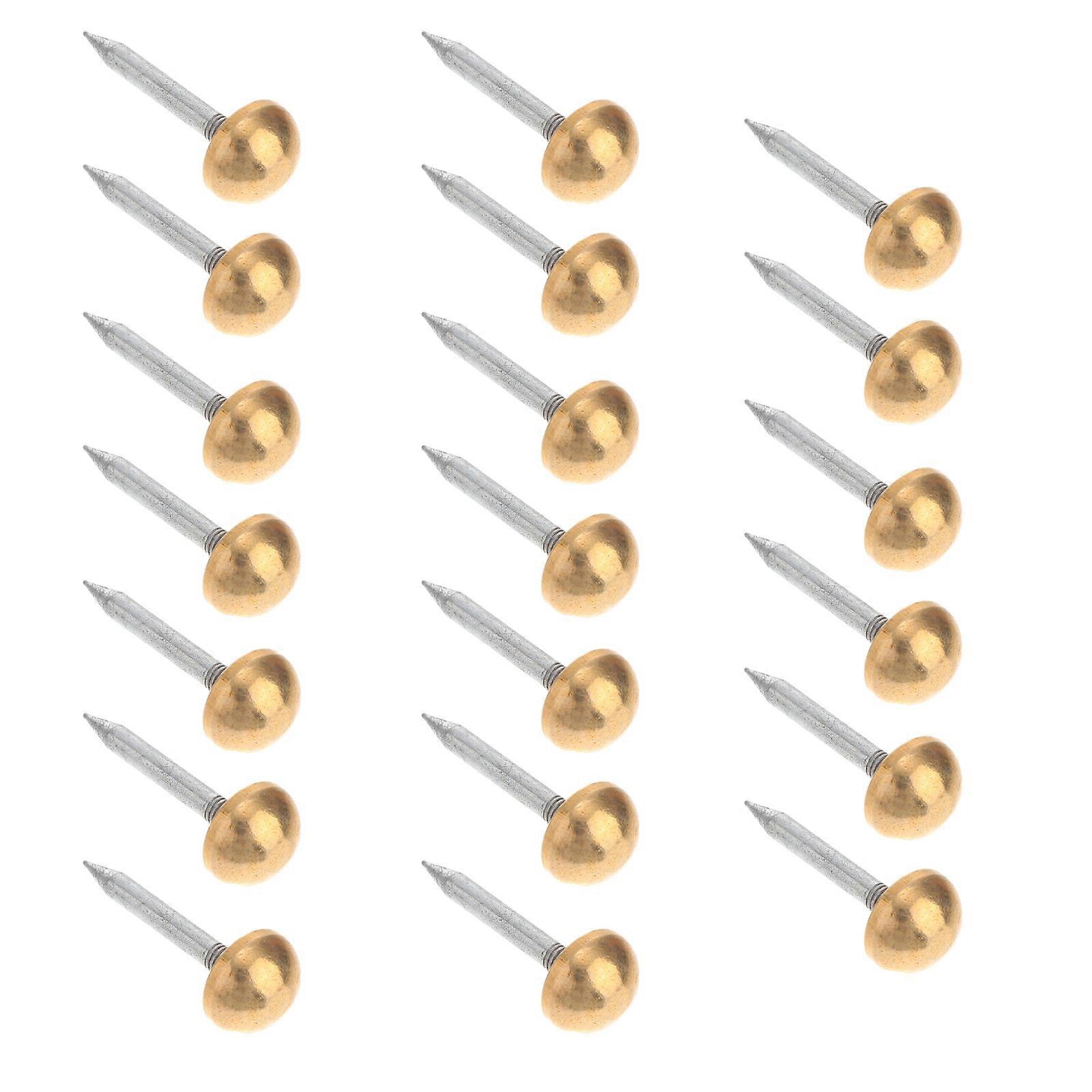 Upholstery Tacks 20Pack Classic Half Round Headed Decorative Tacks For DIY Enthusiasts Craft Projects Rust-resistant 2.2X1.2X0.5CM