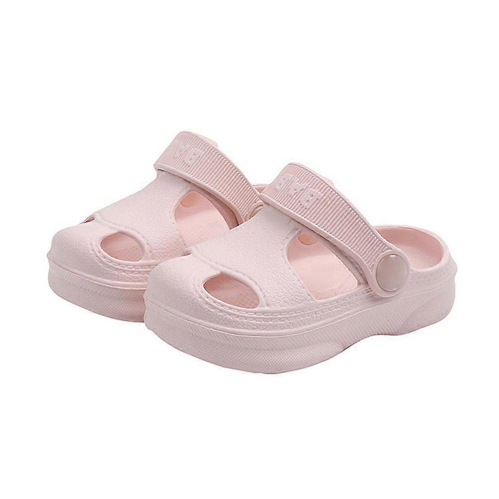 Baby Beach Sandals for Children in Pink EVA Material with Antislip Sole Design Summer Kids Sandals
