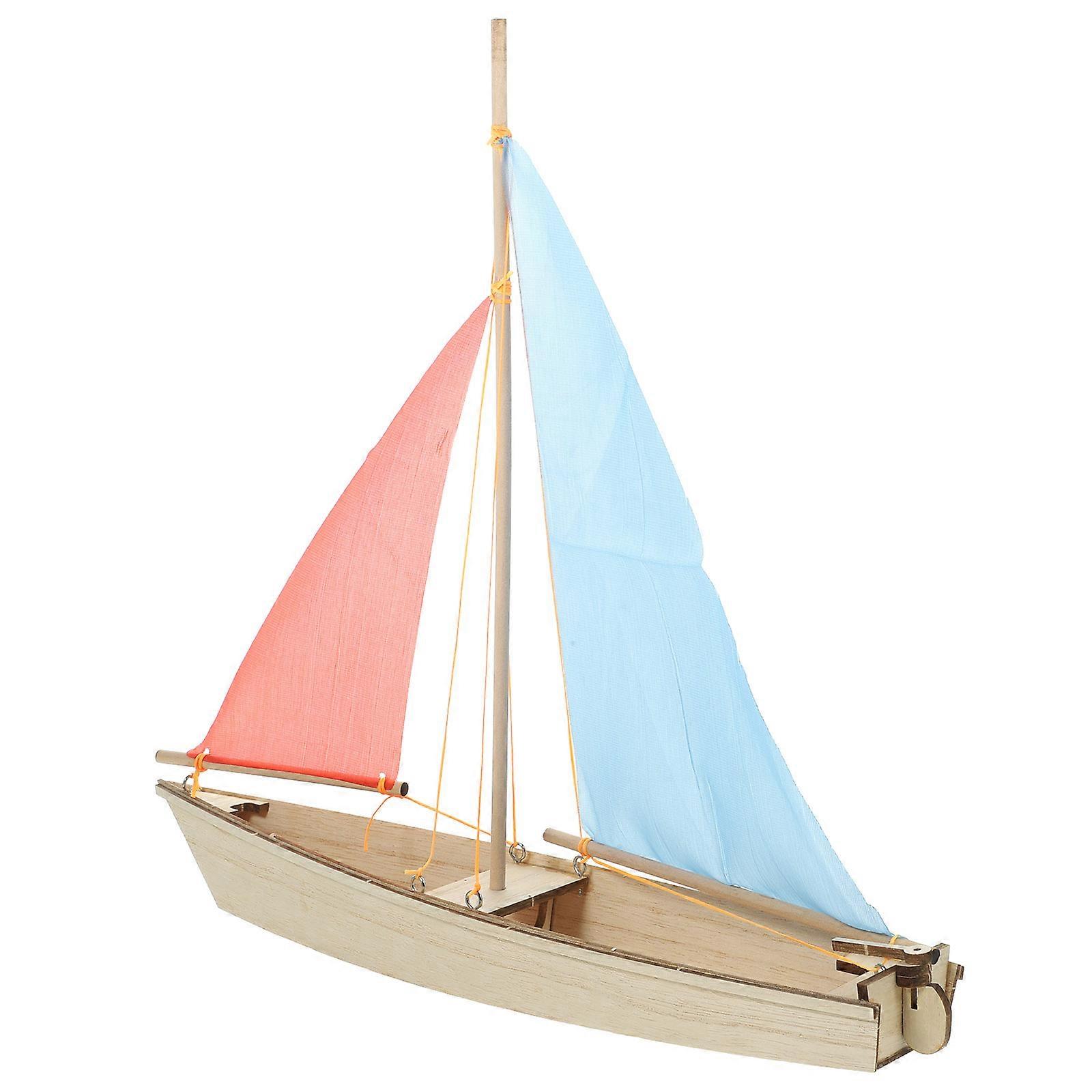 1 Set Sailboat Assembly Kit for Easy DIY Modeling Craft – Boost Creativity and Imagination for Boys – Ideal Home and Office Decoration
