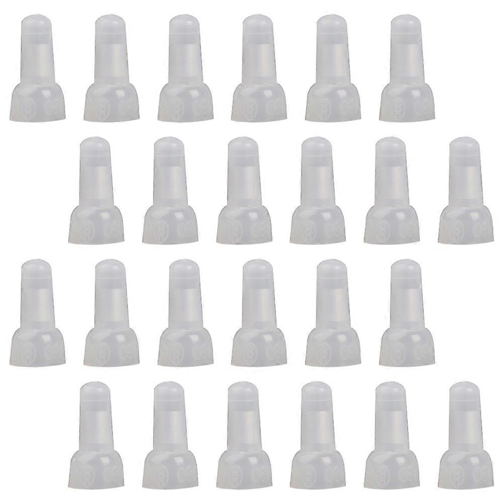 1000Pcs Closed End Crimp Connectors Wire Joiners For Electrical Appliances DIY Projects White Nylon Material