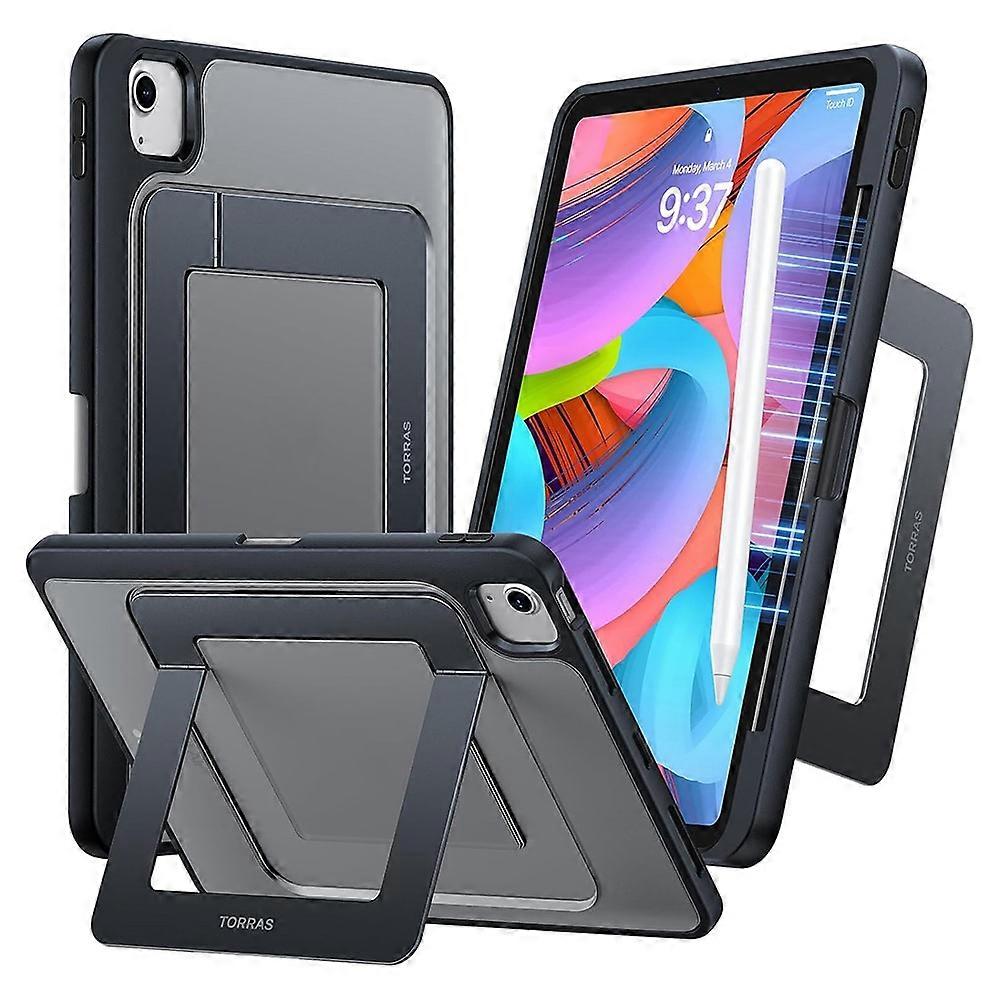 TORRAS Duo Series Tablet Case Compatible For iPad Air 11 (2025) / (2024) / Air (2022) / (2020) Kickstand TPU PC Cover with S