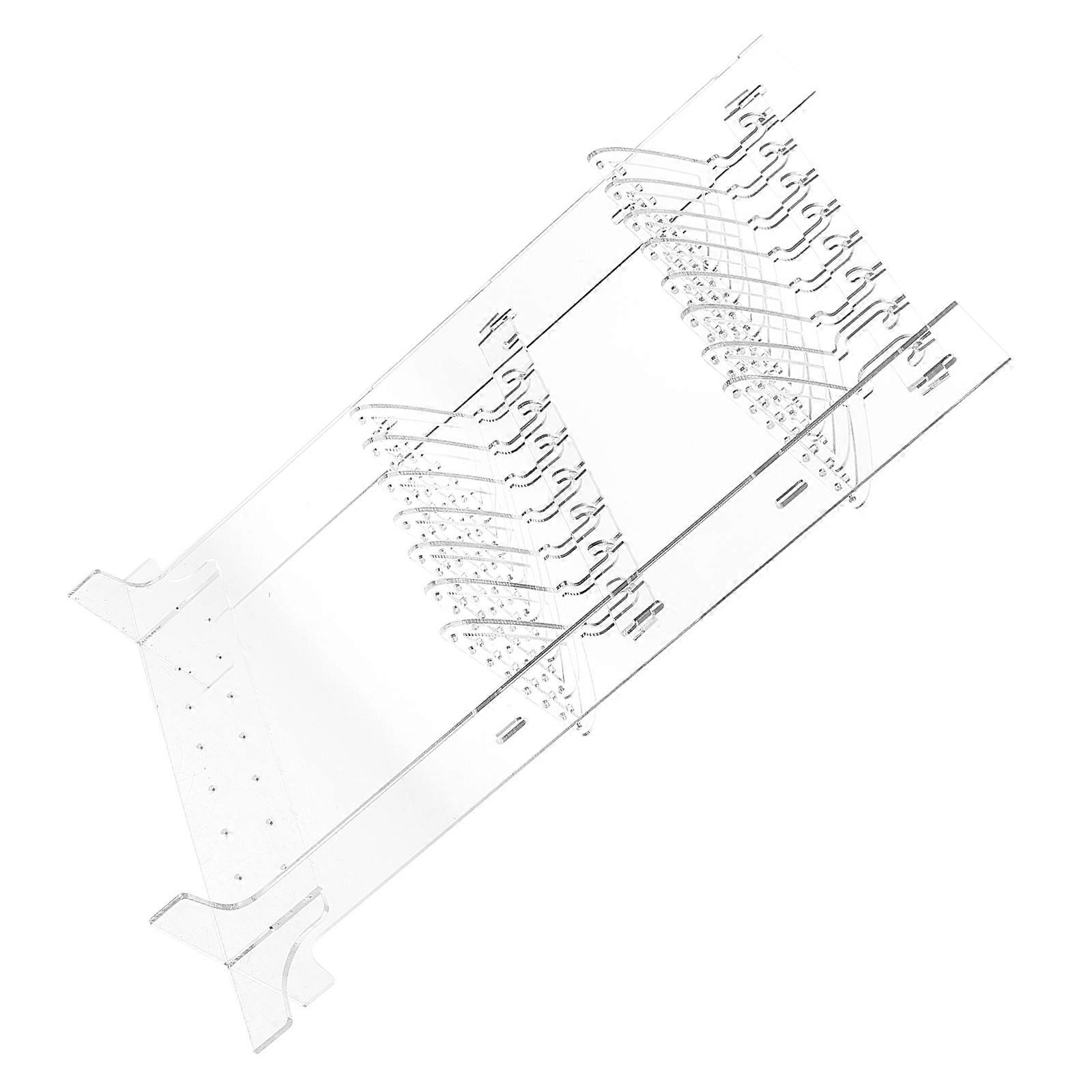 Earring Display Transparent Jewelry Organizer Stand with Double-layer Structure for Jewelry Owners at Home Use 1Set