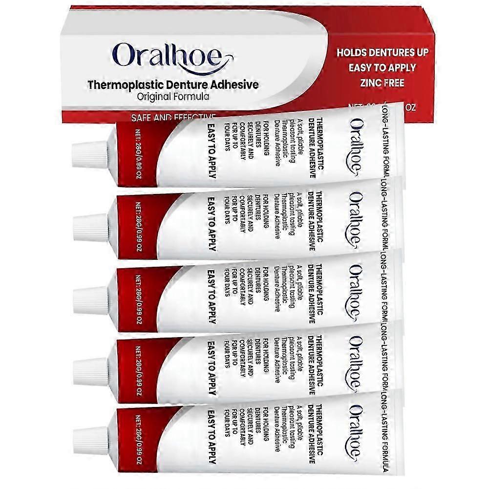 Lasting Thermoplastic Denture Adhesive, Refits And Tightens Loose Up
