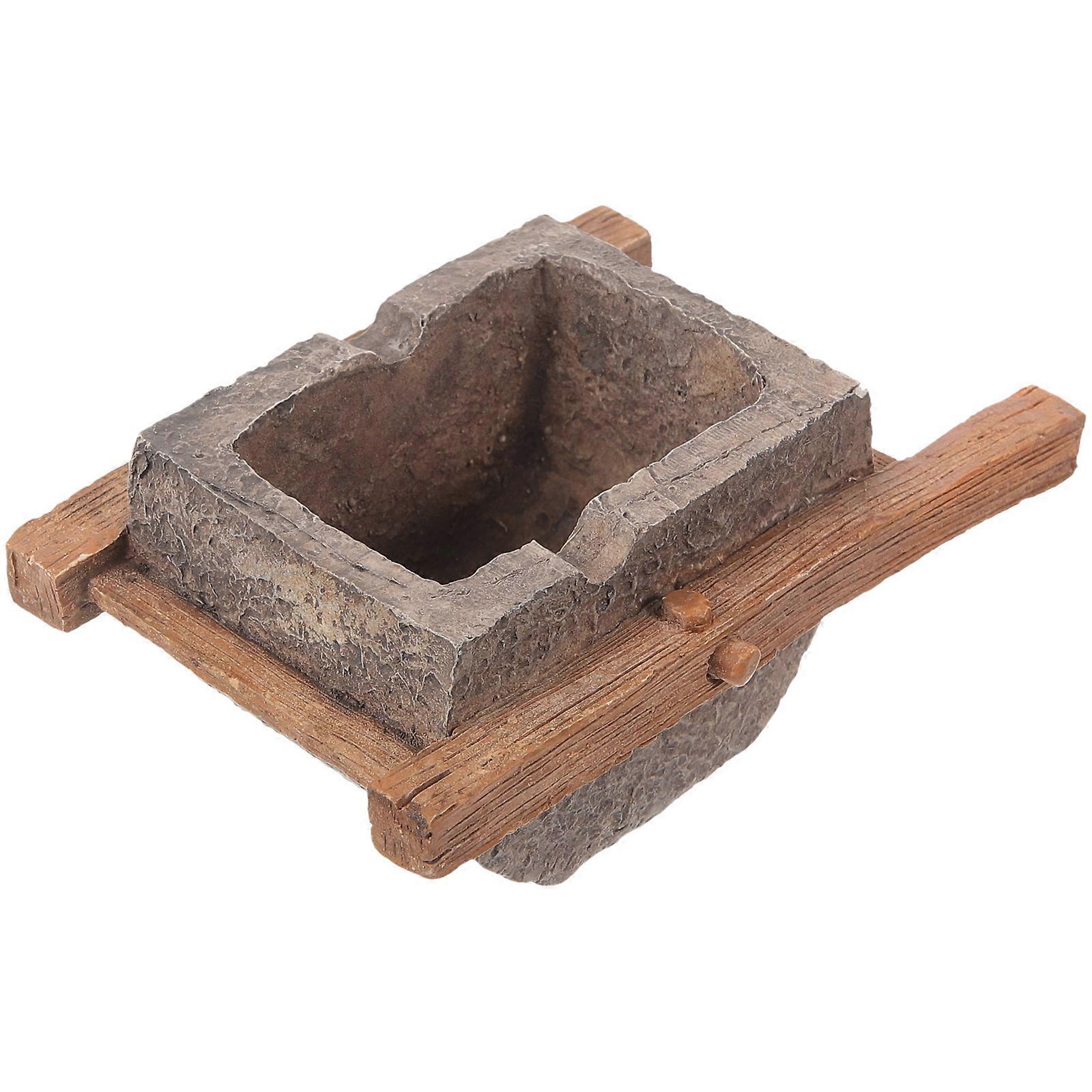 Resin Ashtray for Holding Ash with Smooth Surface in Coffee Color Ideal for Home Office or Outdoor Use 6.5 x 3.2 Inches
