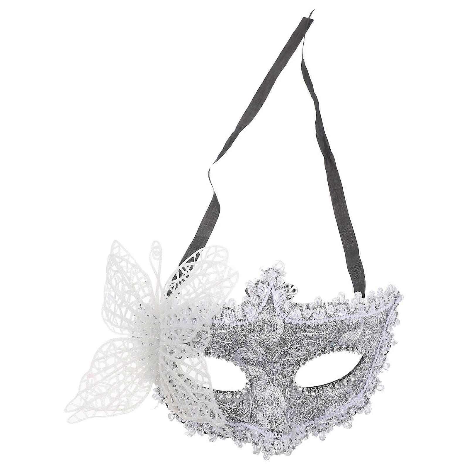 Half Face Masquerade Mask For Women Halloween Birthday Christmas Wear Lace 1Pack
