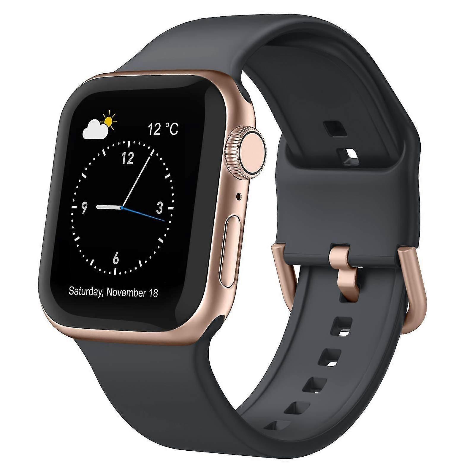 Apple Watch 5 44mm دبوس مشبك سيليكون ووتش الفرقة