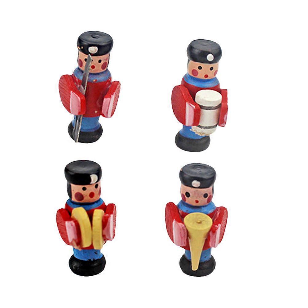 Mini Drummer Model for Decor with Synthetic Material and Good Craftsmanship Red Color