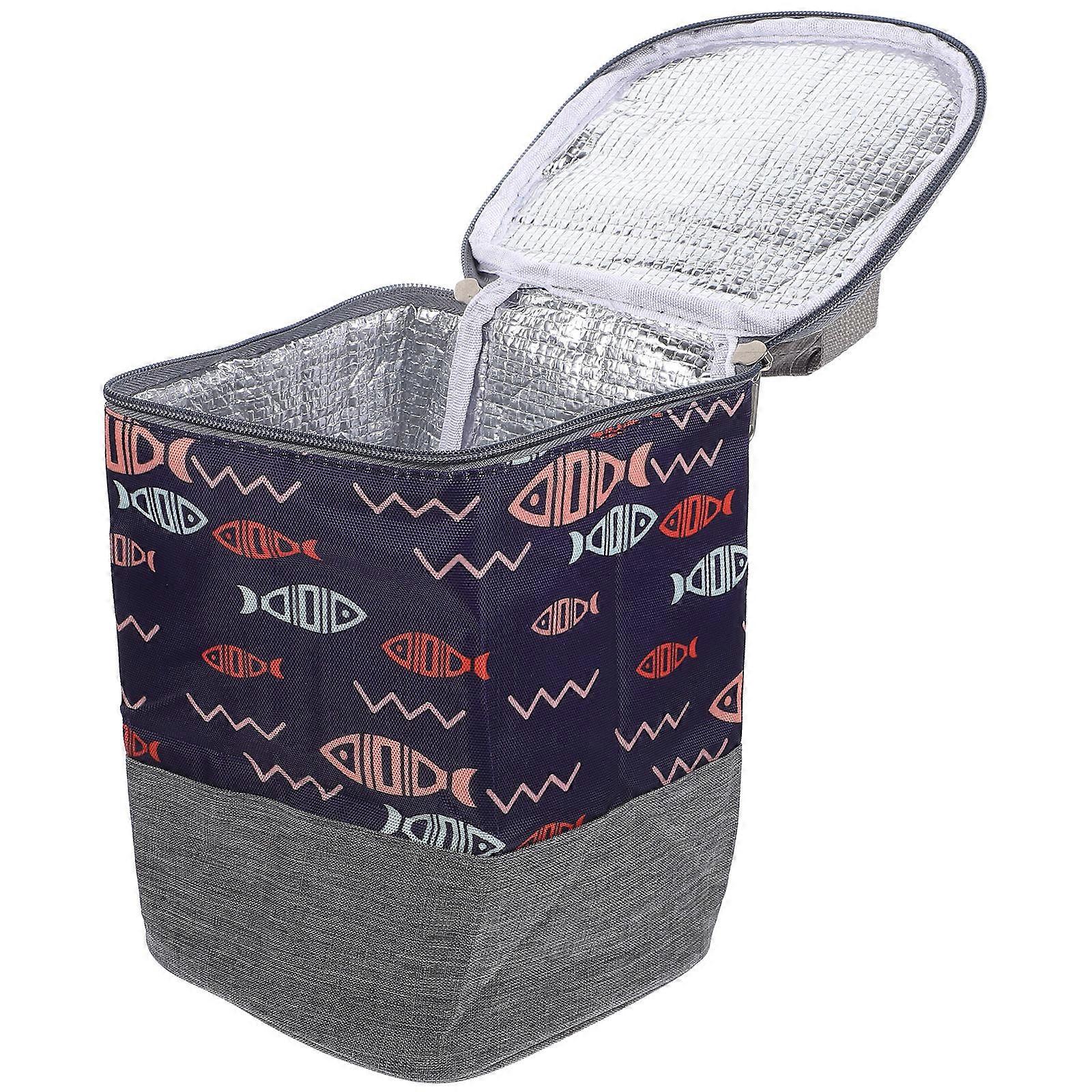 Insulated Milk Bottle Bag with Handle Portable Thermal Storage for Travel, Convenient Zipper Design to Keep Milk at Temperature for Moms on the Go
