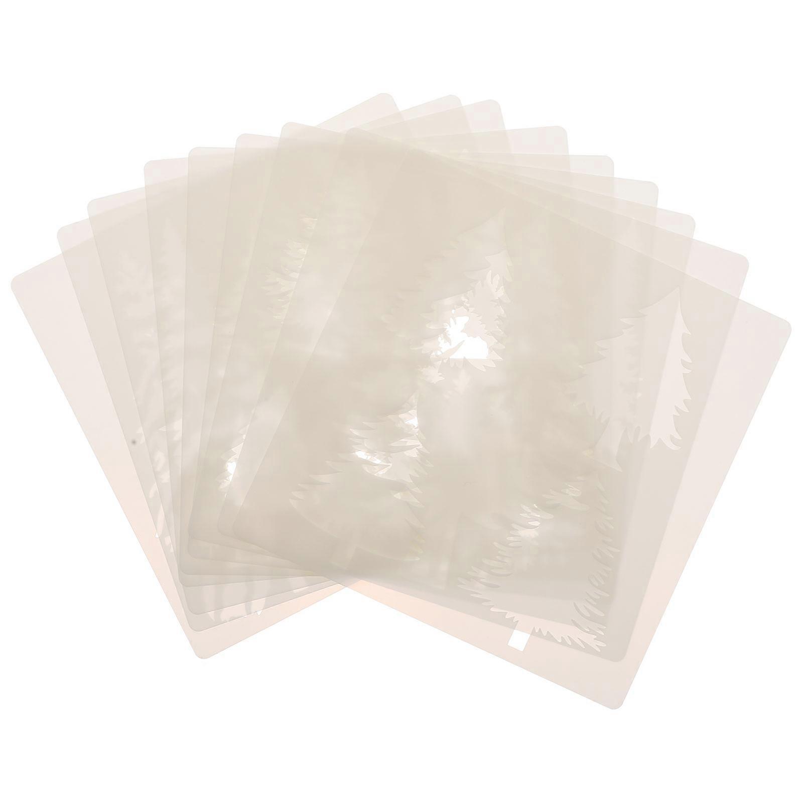 DIY Painting Stencils Christmas Tree Templates Ideal For Home Decoration Christmas Party Featuring Tree Shape Design