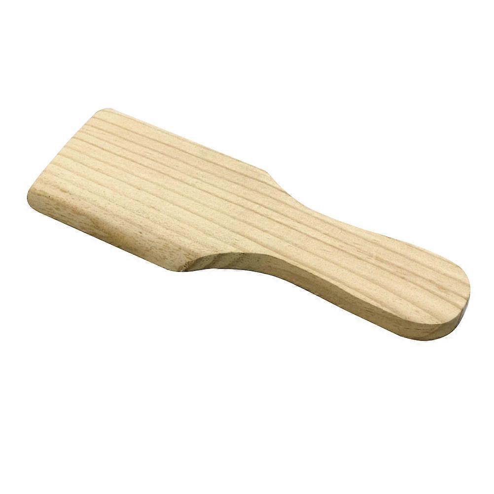4 Pcs DIY Painted Wooden Pendant Craft Set for Art Projects with Solid Thicken Wood Paddle