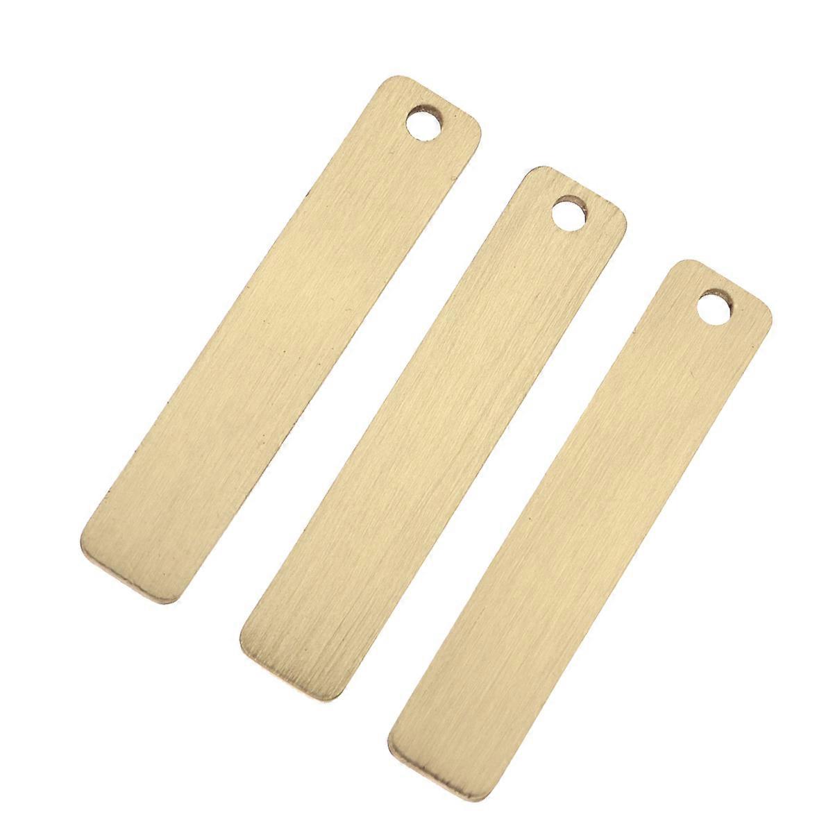 3pcs Metal Tag Unfinished Chips Blank Plaques for DIY Arts Crafts Projects Ornaments