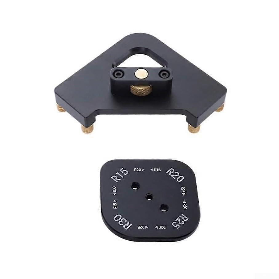 Corner Radius Template For Woodworking Aluminum Alloy Router Bit Accessory With Multiple Templates R15 R20 R25 R30