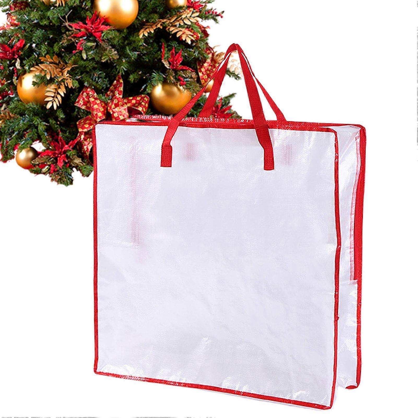 Clear storage bags with zipper, waterproof for moving with handle and zipper