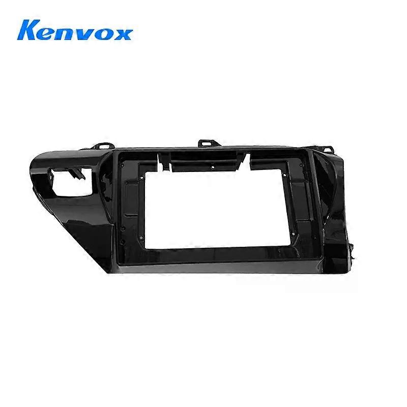 2 Din Car radio 10.1'' Face Frame For Toyota Hilux RHD 2016 2019 Center Control Dashboard Fascia Stereo Panel Dash Kit