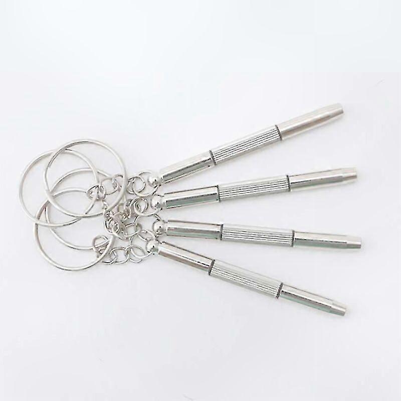 Mini Screwdriver for Glasses, Compact Keychain Tool, Multi-Function Precision Driver Kit