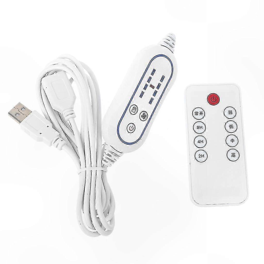 Multi-functional USB Fan and LED Light with 4-Speed Remote Control