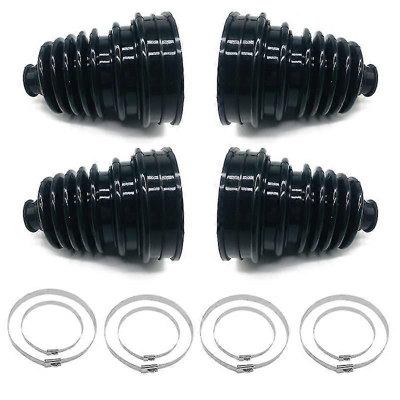 Universal Automotive Silicone Constant Velocity Cv Joint Boot 5 Inch125-130mm Height 4 Boot With 8pcs Stainless Steel Clamps