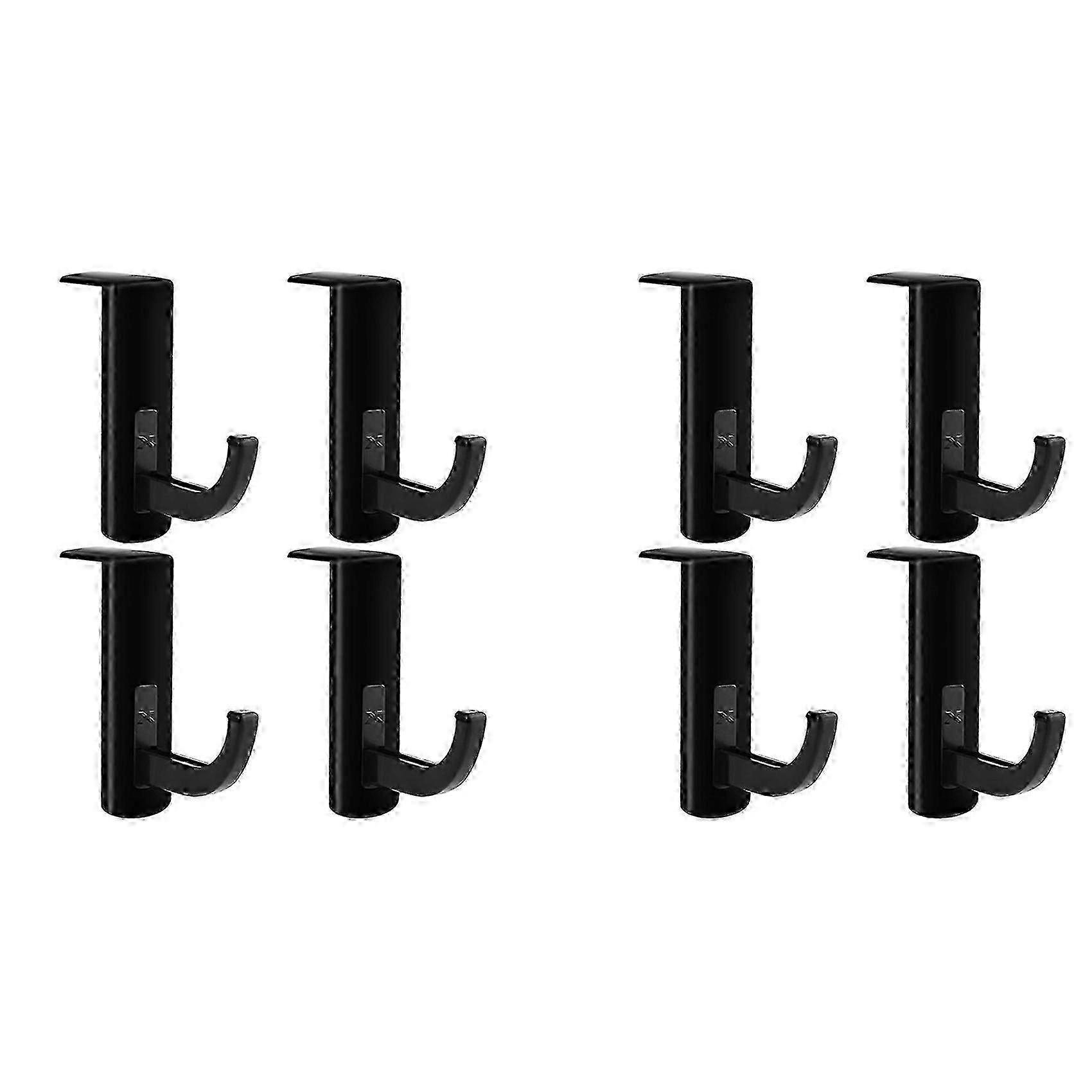 8-Pack Phone Headset Hangers with Stick-on Hooks & Desktop Stands